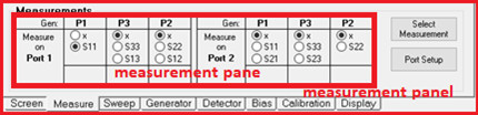 MeasurementsパネルとMeasureペインの位置